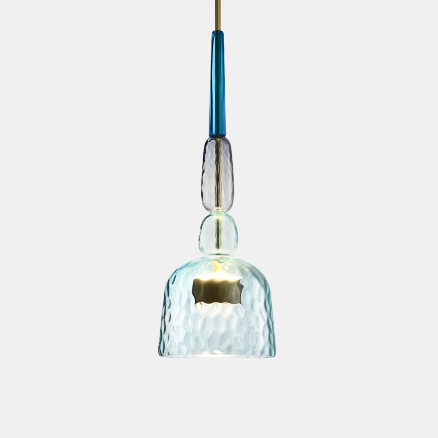 Suspension LED en Verre Coloré – Luminaire Contemporain pour Salon et Cuisine Lampes et luminaires Electro Paris A