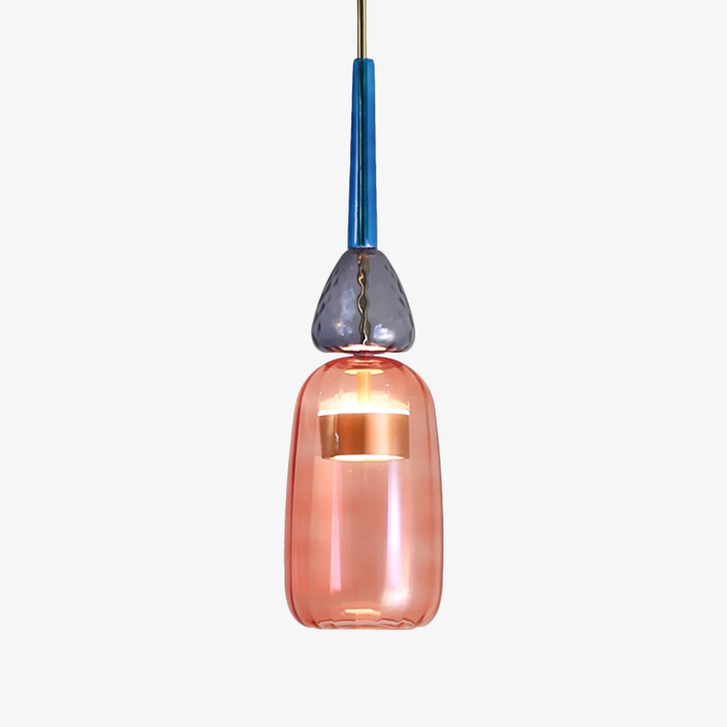 Suspension LED en Verre Coloré – Luminaire Contemporain pour Salon et Cuisine Lampes et luminaires Electro Paris C