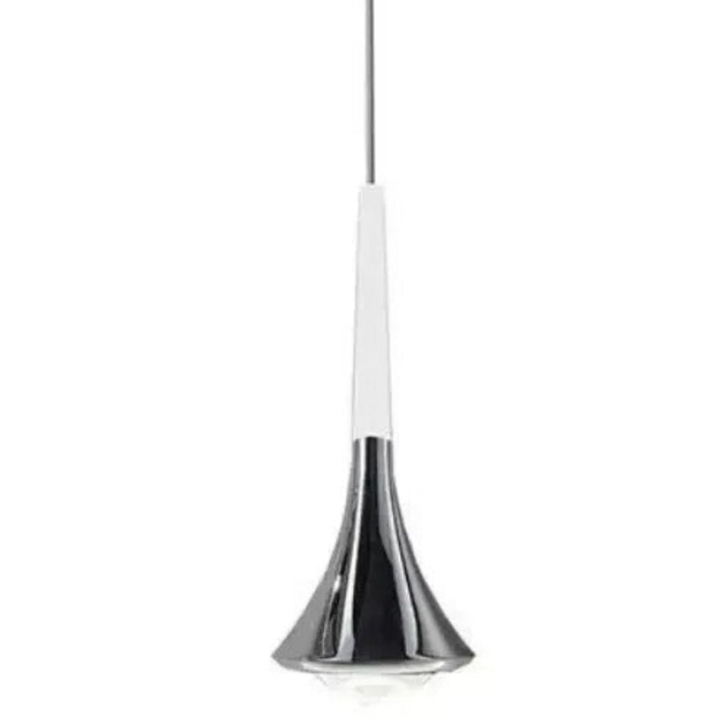 Suspension LED goutte d'eau nordique pour intérieurs modernes Ceiling Lamp Electro Paris Blanc et chrome