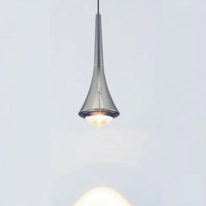 Suspension LED goutte d'eau nordique pour intérieurs modernes Ceiling Lamp Electro Paris Chrome