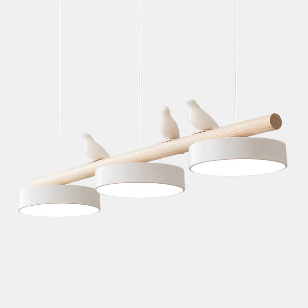 Suspension LED réglable en forme d'oiseau pour une atmosphère paisible Ceiling Lamp Electro Paris Blanc Câble blanc Lumière chaude