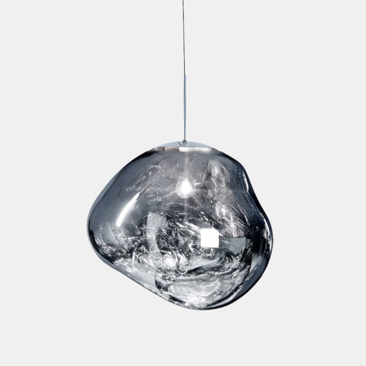 Lampe à suspension ronde moderne pour salle à manger et espaces intérieurs Lampe suspendue Electro Paris Argent 20 cm