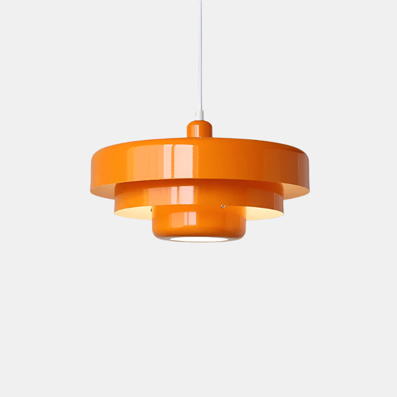 Suspension Moderne Colorée avec Câble Réglable Ceiling Lamp Electro Paris Orange