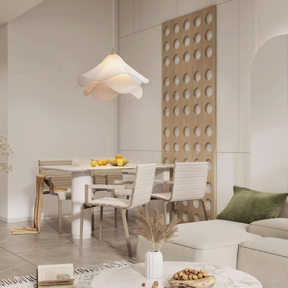 Suspension Cylindrique Moderne en Tissu pour une Atmosphère Calme et Sereine Éclairage Electro Paris