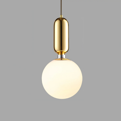 Suspension Moderne à Globes de Verre pour Éclairage de Salle à Manger et Salon Éclairage Electro Paris Or Dia 25 x H43 cm