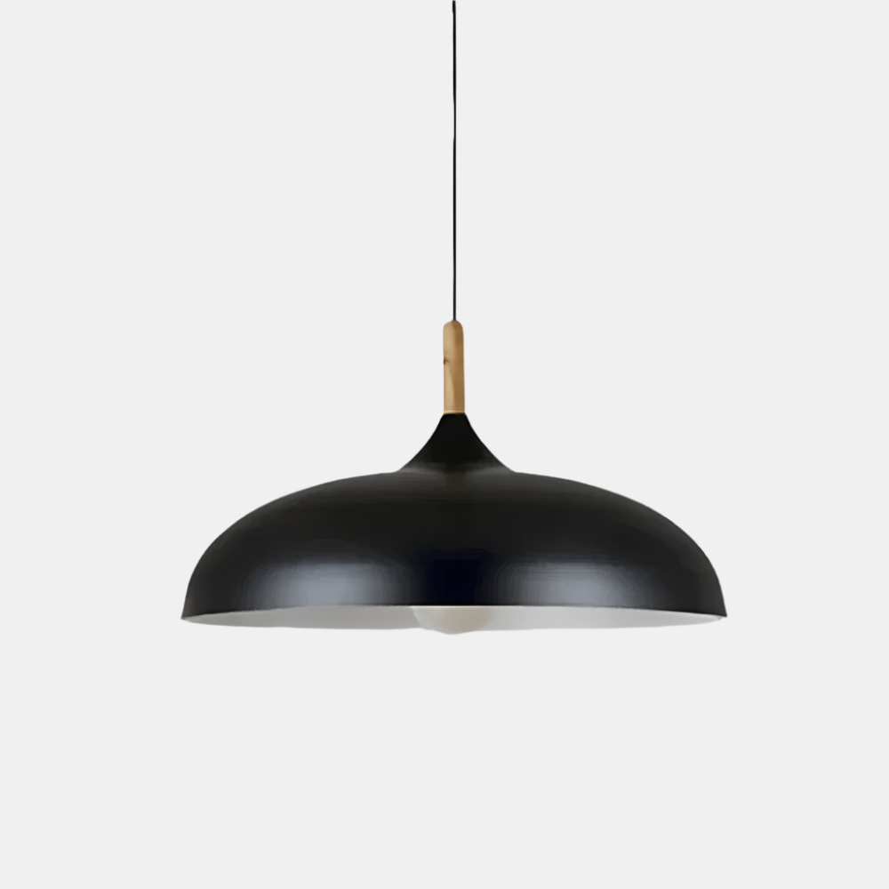 Suspension Plafonnier Style Nordique Minimaliste à Câble Réglable Luminaire de plafond Electro Paris Noir Blanc chaud dia35cm X h23cm