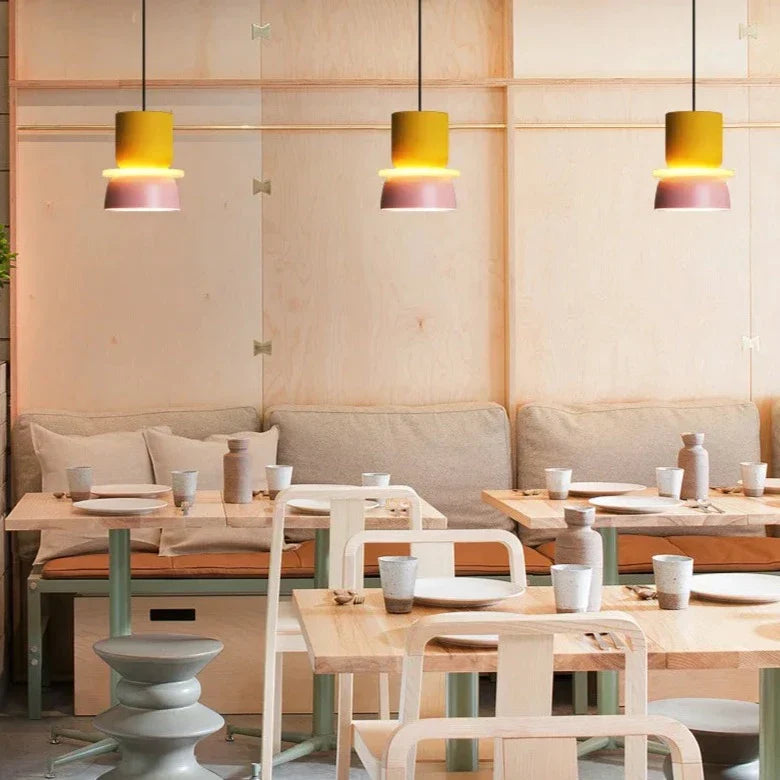 Suspension Minimaliste Moderne avec Accent en Bois pour Éclairage de Cuisine et Salle à Manger Éclairage Electro Paris