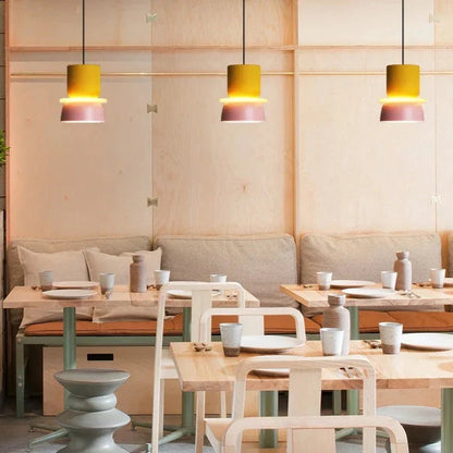 Suspension Minimaliste Moderne avec Accent en Bois pour Éclairage de Cuisine et Salle à Manger Éclairage Electro Paris