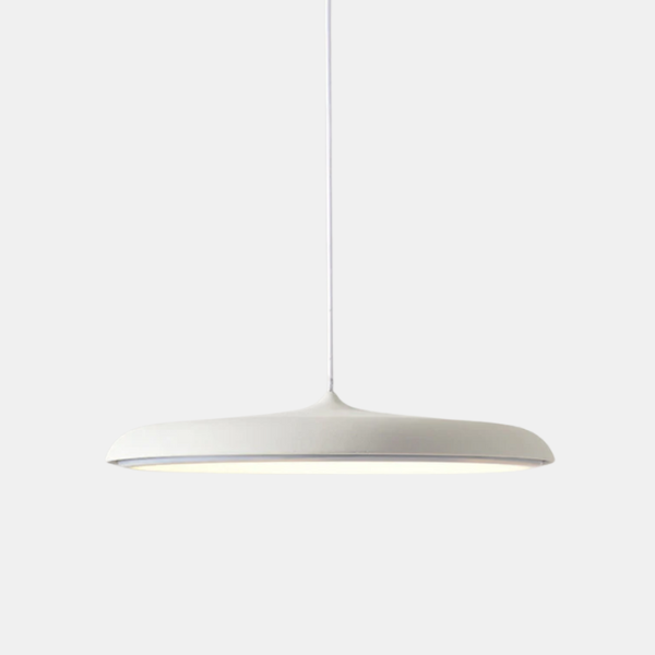 Suspension Scandinave avec Abat-jour Wabi-Sabi – Lampe Polymère Faite Main pour Salle à Manger Éclairage Electro Paris Blanc 25cm
