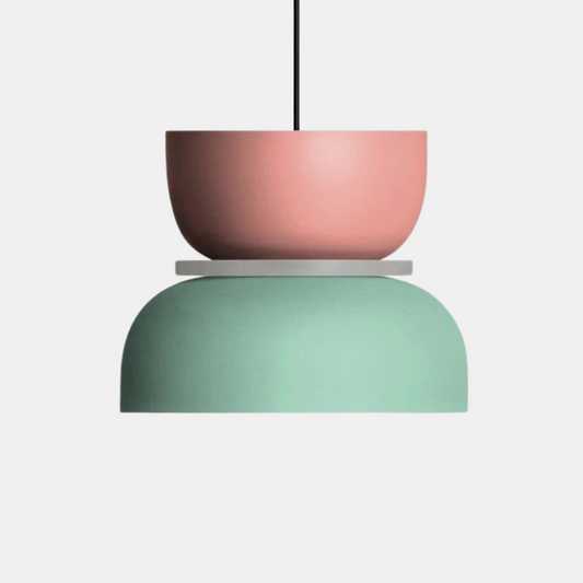 Suspension Style Macaron pour Intérieurs Modernes lampe suspendue Electro Paris Moyen Vert Rose En Bas