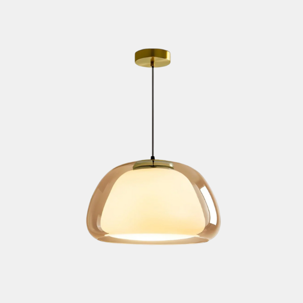 Suspension à dôme en verre pour une ambiance chic dans la cuisine et la salle à manger Éclairage Electro Paris 25cm