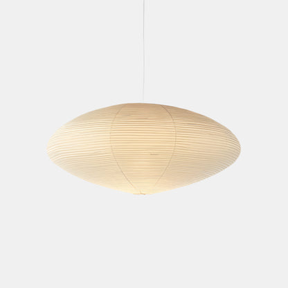 Suspension en Papier de Riz Sculptée pour une Lueur Apaisante Ceiling Lamp Electro Paris Dia 45cm x H 25cm Blanc