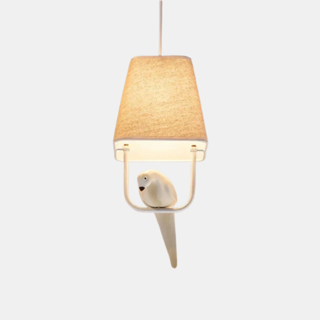 Suspension en Rotin Tressé pour Îlot de Cuisine – Lampe Dôme Scandinave pour Salle à Manger Éclairage Electro Paris Blanc chaud 1 Oiseau