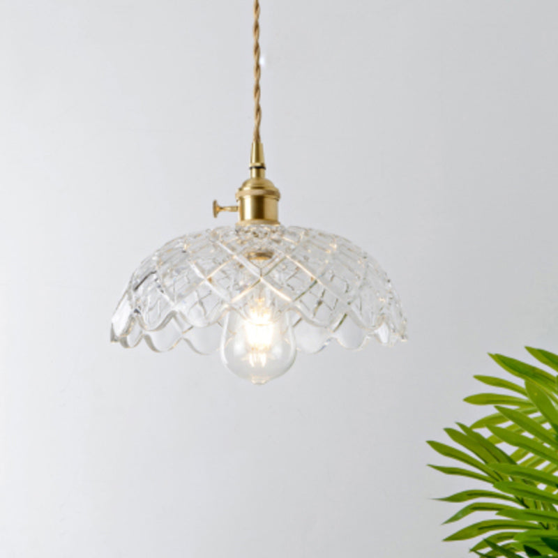 Suspension Élégante en Verre au Design Moderne Lampe suspendue Electro Paris Clair P