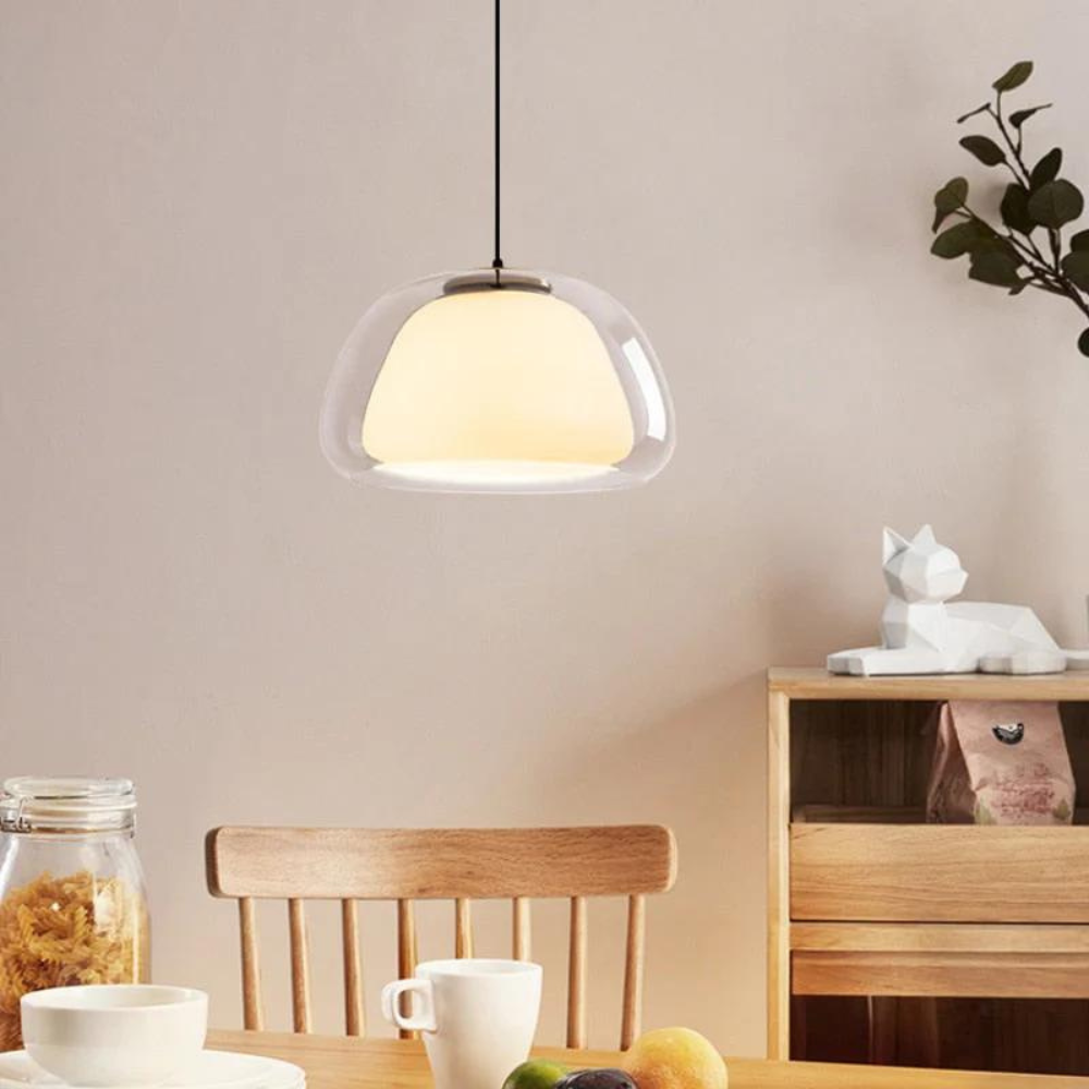 Suspension en Verre Élégante avec Câble Ajustable pour Décoration Moderne Lampe suspendue Electro Paris