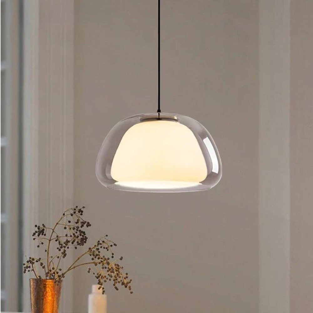 Suspension en Verre Élégante avec Câble Ajustable pour Décoration Moderne Lampe suspendue Electro Paris