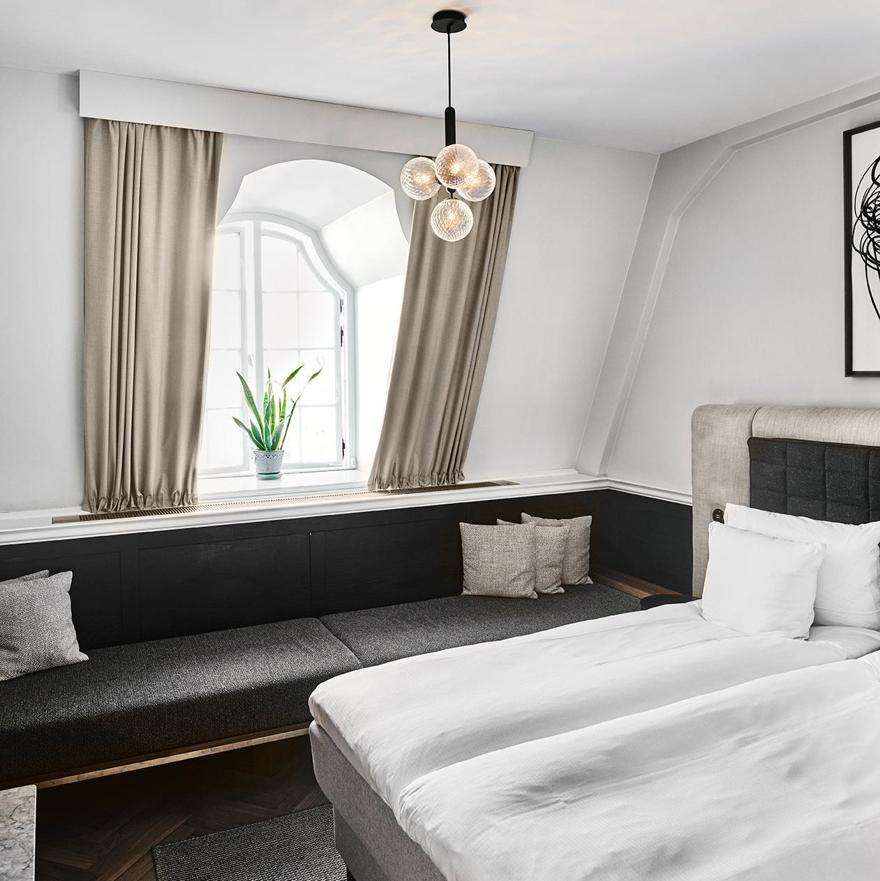 Suspension en Verre Moderne pour Éclairage Chic et Épuré Lampe suspendue Electro Paris