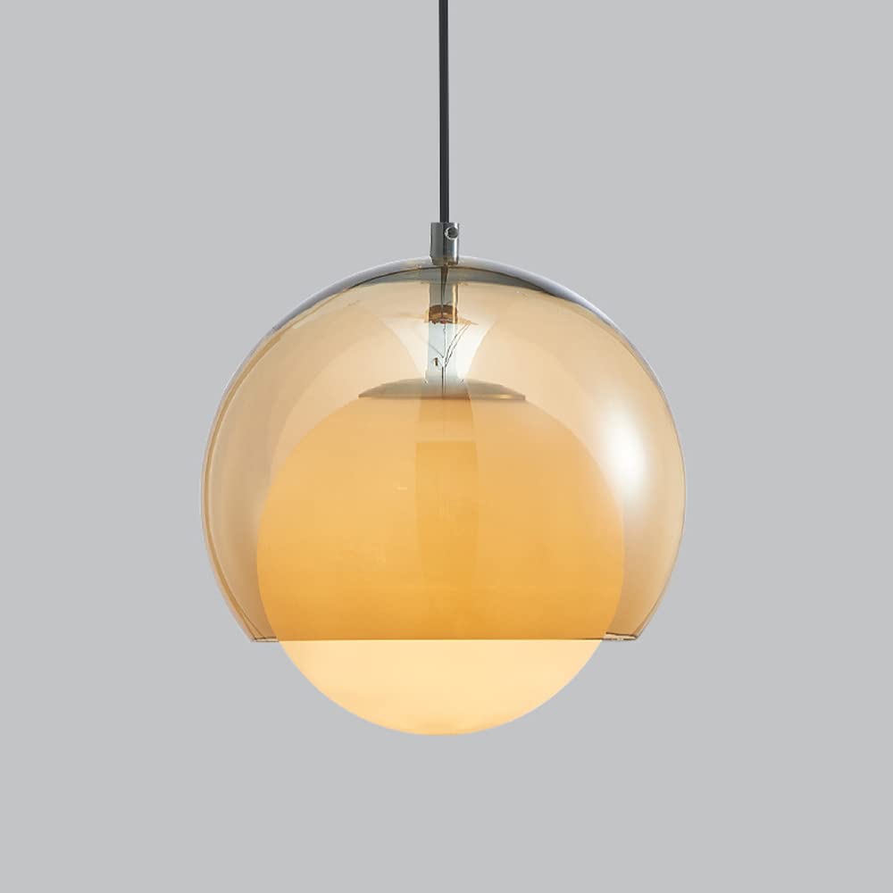 Suspension moderne en verre orange – Éclairage Plafonnierpour Salon et Cuisine Luminaires suspendus Electro Paris