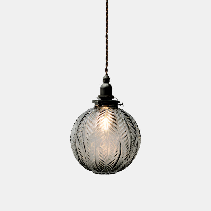 Suspension en verre d'inspiration vintage pour un éclairage d'ambiance Ceiling Lamp Electro Paris Gris fumé