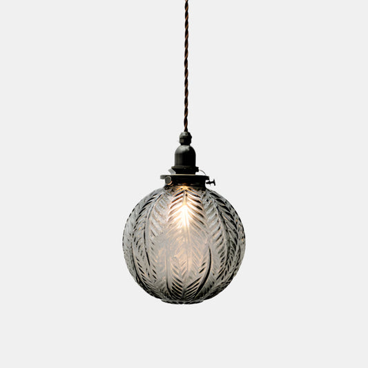 Suspension en verre d'inspiration vintage pour un éclairage d'ambiance Ceiling Lamp Electro Paris Gris fumé