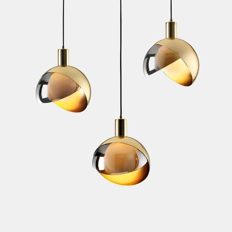 Suspension en verre doré pour une décoration moderne Ceiling Lamp Electro Paris