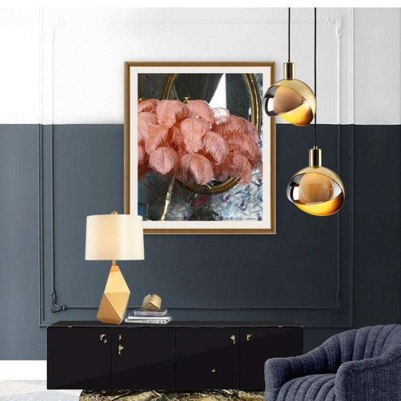 Suspension en verre doré pour une décoration moderne Ceiling Lamp Electro Paris