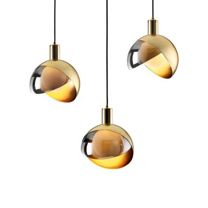 Suspension en verre doré pour une décoration moderne Ceiling Lamp Electro Paris