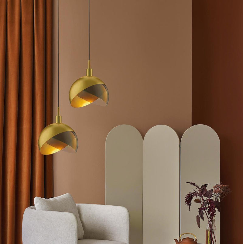 Suspension en verre doré pour une décoration moderne Ceiling Lamp Electro Paris