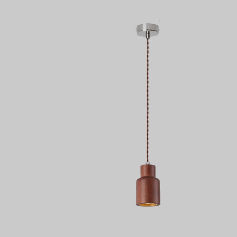 Suspension globe en bois naturel avec longueur de suspension réglable Ceiling Lamp Electro Paris A2 Célibataire