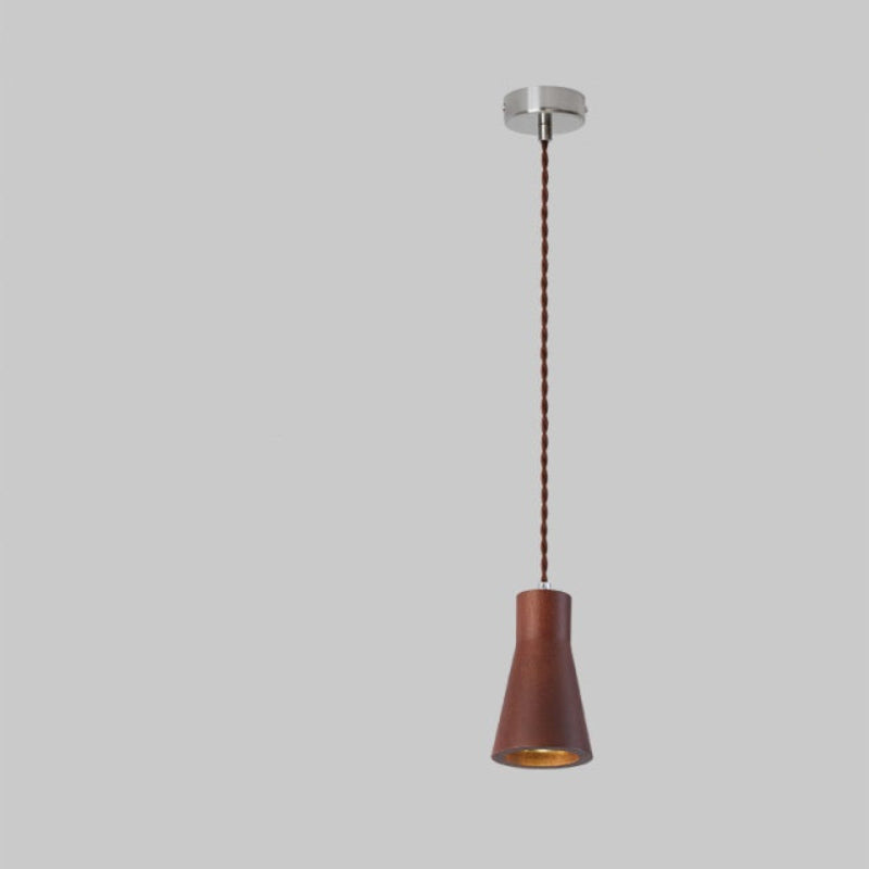 Suspension globe en bois naturel avec longueur de suspension réglable Ceiling Lamp Electro Paris B2 Célibataire