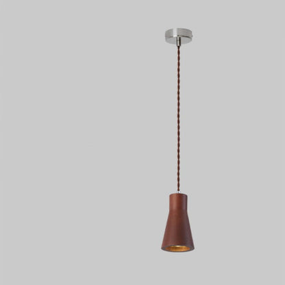 Suspension globe en bois naturel avec longueur de suspension réglable Ceiling Lamp Electro Paris B2 Célibataire