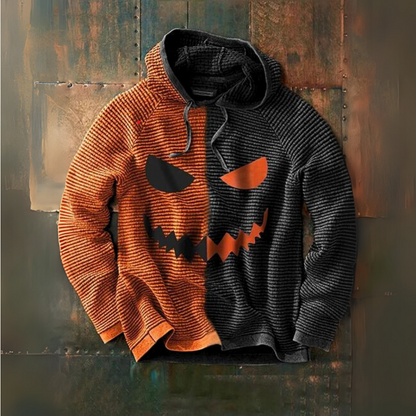 Sweat à Capuche Monstre à Cornes pour Halloween – Pull Costume Doux pour Enfants et Adultes Sweatshirts et hoodies Electro Paris Orange S