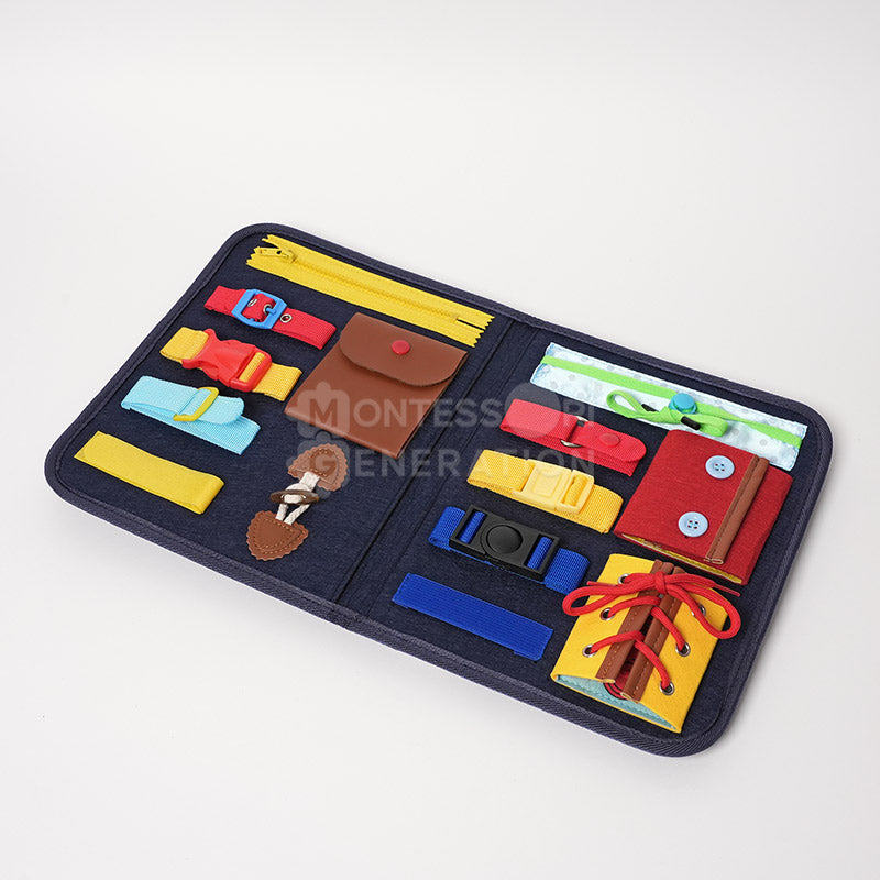 Tableau d'Activités en Bois pour Tout-Petits – Jouet Sensoriel avec Loquets et Engrenages Jouets d'activité Electro Paris Default