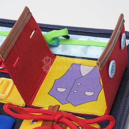 Tableau d'Activités en Bois pour Tout-Petits – Jouet Sensoriel avec Loquets et Engrenages Jouets d'activité Electro Paris