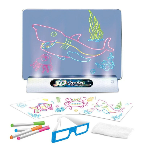 Tableau de Dessin Lumineux 3D – Tablette Créative Rétroéclairée Educational Toys Electro Paris