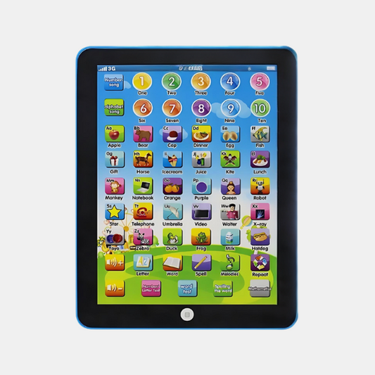 Tablette Éducative Interactive pour Tout-Petits – Jouet d'Apprentissage pour l'Alphabet et les Nombres Tablettes éducatives Electro Paris Bleu