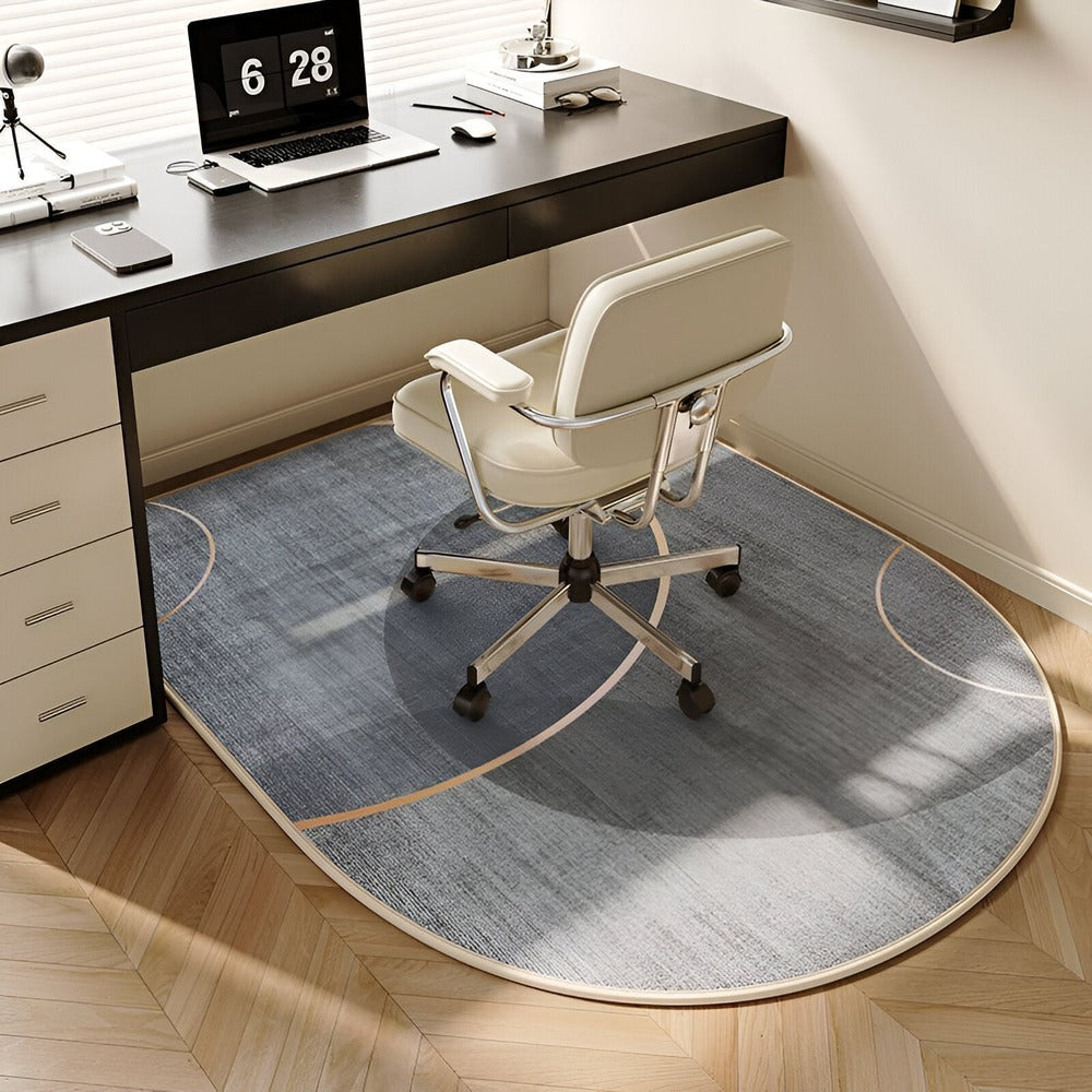 Tapis de Sol en Velours Beige – Confort Antidérapant pour Salon et Bureau Tapis Electro Paris B 60x90cm