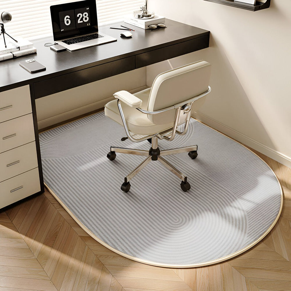 Tapis de Sol en Velours Beige – Confort Antidérapant pour Salon et Bureau Tapis Electro Paris G 60x90cm