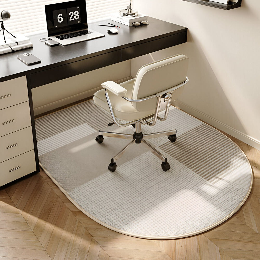 Tapis de Sol en Velours Beige – Confort Antidérapant pour Salon et Bureau Tapis Electro Paris J 60x90cm