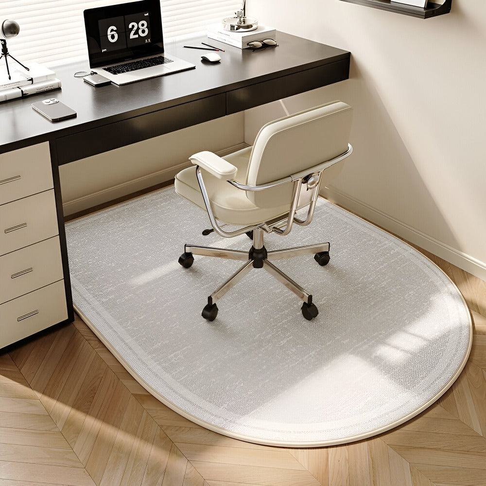 Tapis de Sol en Velours Beige – Confort Antidérapant pour Salon et Bureau Tapis Electro Paris