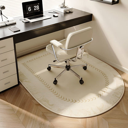Tapis de Sol en Velours Beige – Confort Antidérapant pour Salon et Bureau Tapis Electro Paris