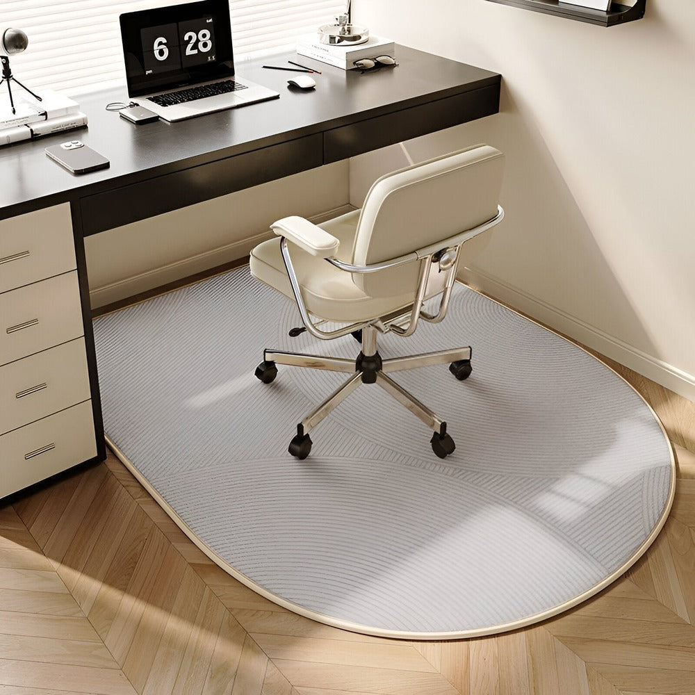 Tapis de Sol en Velours Beige – Confort Antidérapant pour Salon et Bureau Tapis Electro Paris