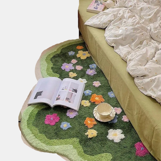 Tapis Décoratif Effet Gazon Vert