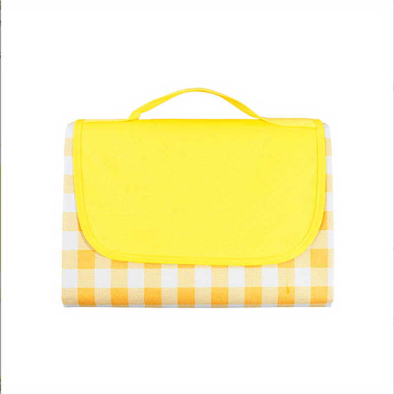 Très Grande Nappe de Pique-Nique pour Familles – Tapis d'Extérieur Pliable et Imperméable Mobilier d'extérieur et accessoires Electro Paris Grille Jaune