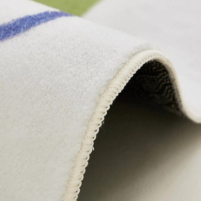 Tapis Puzzle Coloré Antidérapant en Polyester - Décoration Unique pour Salon Tapis Electro Paris