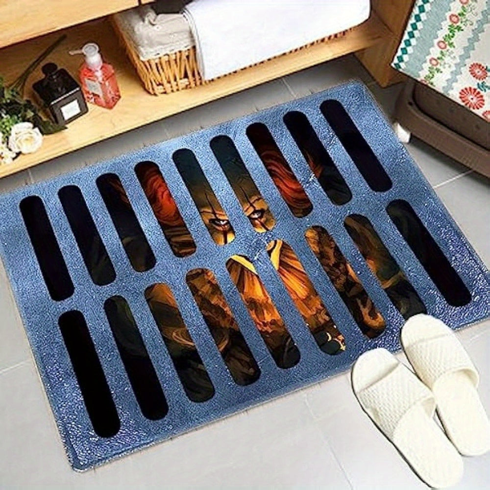 Paillasson d'Horreur Clown pour Halloween – Tapis d'Accueil Effrayant Antidérapant Tapis d'Halloween Electro Paris