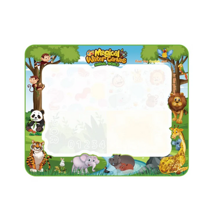Tapis de Dessin à l'Eau Réutilisable pour Tout-Petits – Tapis de Gribouillage Magique Sans Dégâts Fournitures de dessin et de peinture Electro Paris 50x40cm Animal