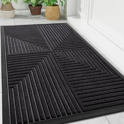 Tapis de Porte Antidérapant pour Intérieur et Extérieur - Durable et Pratique Paillasson Electro Paris Gris 43.3cm x 75cm