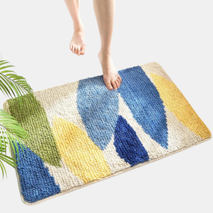 Tapis de Salle de Bain Antidérapant et à Séchage Rapide pour Douche Badmattor Electro Paris Multicolore 40*60cm
