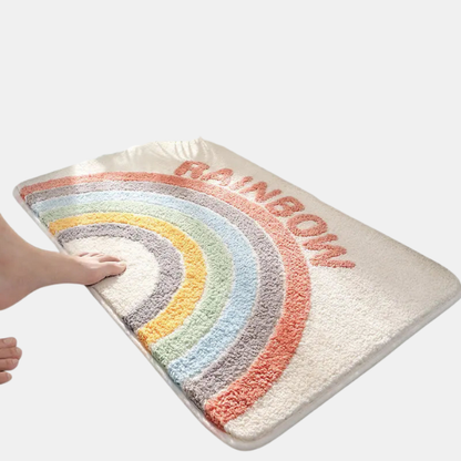 Tapis de Salle de Bain Antidérapant et à Séchage Rapide pour Douche Badmattor Electro Paris Orange 40*60cm